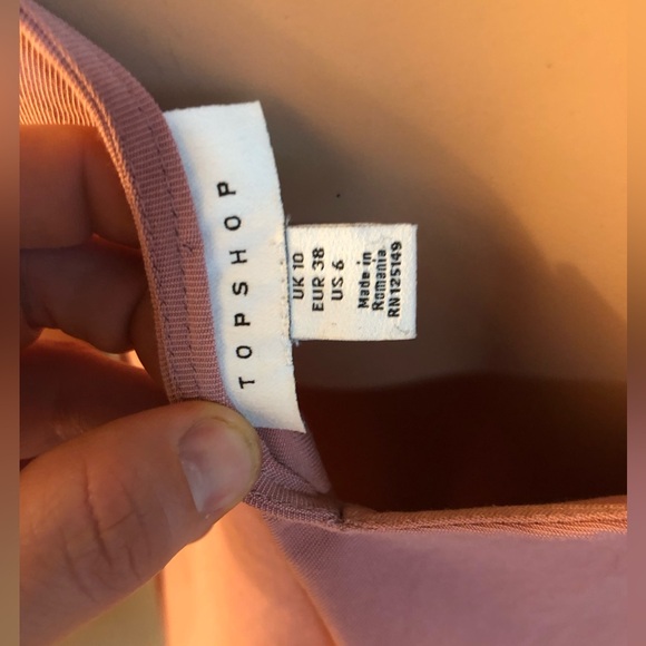 TOPSHOP•SIZE-6•BLUSH COLORED•TIE STRAPS•BUTTON SIDE•MINI DRESS 3 for $15 - Picture 11 of 13